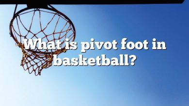 What is pivot foot in basketball?