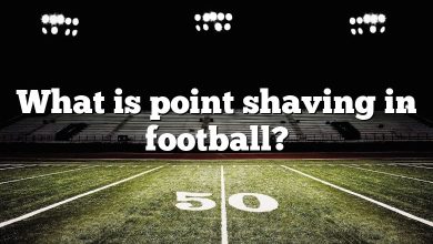 What is point shaving in football?