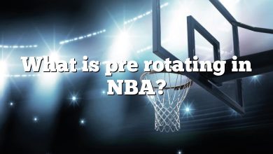 What is pre rotating in NBA?