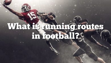 What is running routes in football?