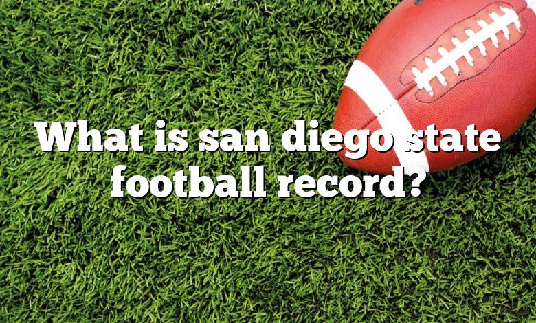 What is san diego state football record?