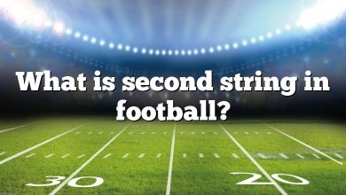 What is second string in football?