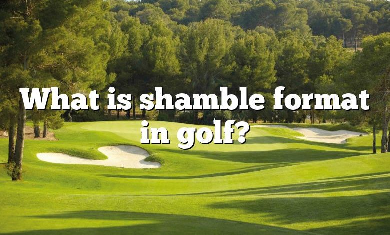 What is shamble format in golf?