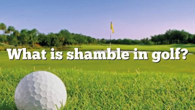 What is shamble in golf?