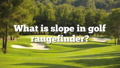 What is slope in golf rangefinder?