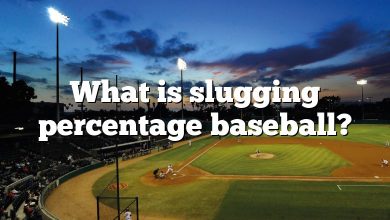 What is slugging percentage baseball?