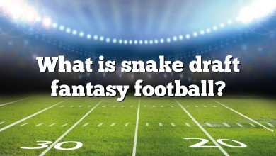 What is snake draft fantasy football?
