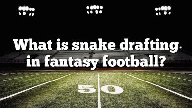 What is snake drafting in fantasy football?