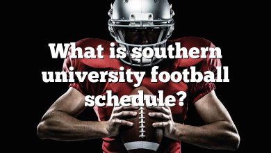 What is southern university football schedule?
