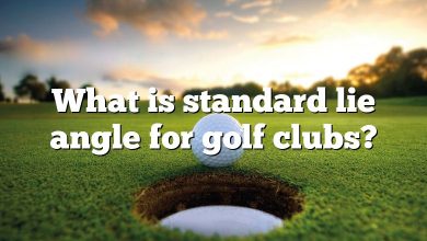 What is standard lie angle for golf clubs?