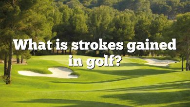 What is strokes gained in golf?