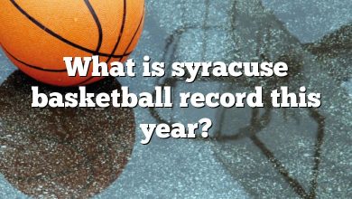 What is syracuse basketball record this year?