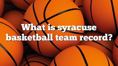 What is syracuse basketball team record?