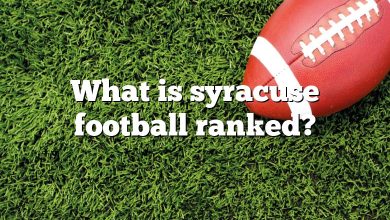 What is syracuse football ranked?