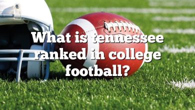 What is tennessee ranked in college football?