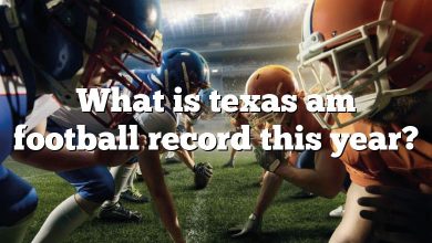 What is texas am football record this year?