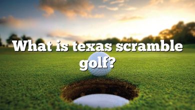 What is texas scramble golf?