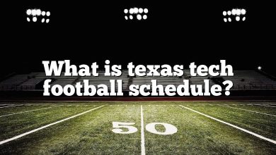 What is texas tech football schedule?