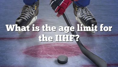 What is the age limit for the IIHF?