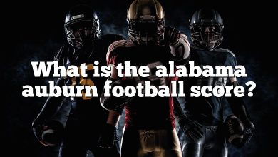 What is the alabama auburn football score?