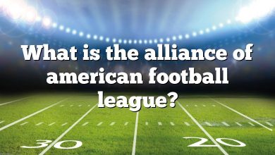 What is the alliance of american football league?