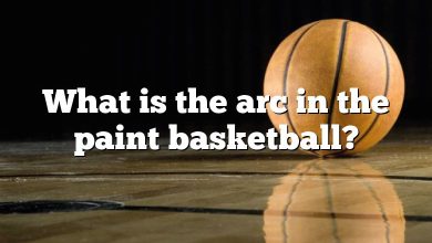 What is the arc in the paint basketball?