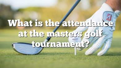 What is the attendance at the masters golf tournament?