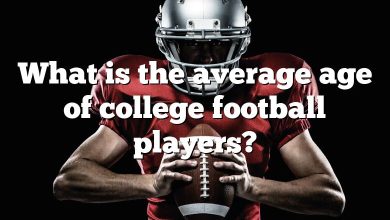 What is the average age of college football players?