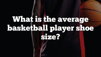 What is the average basketball player shoe size?