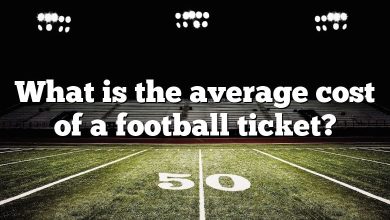 What is the average cost of a football ticket?