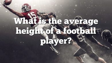 What is the average height of a football player?
