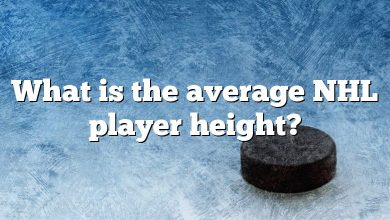 What is the average NHL player height?