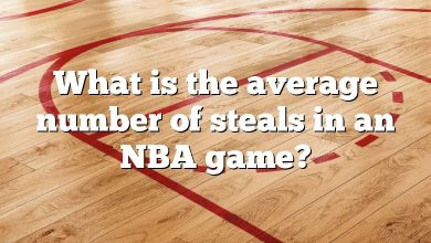 What is the average number of steals in an NBA game?