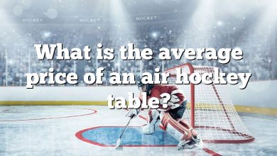 What is the average price of an air hockey table?