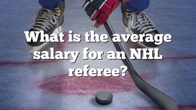 What is the average salary for an NHL referee?