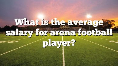 What is the average salary for arena football player?