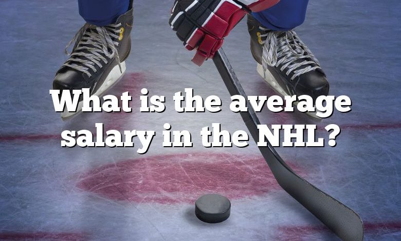 What is the average salary in the NHL?