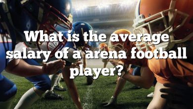 What is the average salary of a arena football player?