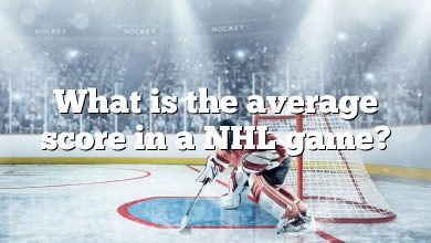 What is the average score in a NHL game?