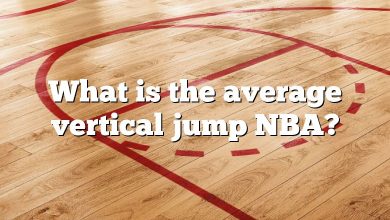 What is the average vertical jump NBA?