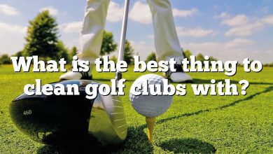 What is the best thing to clean golf clubs with?