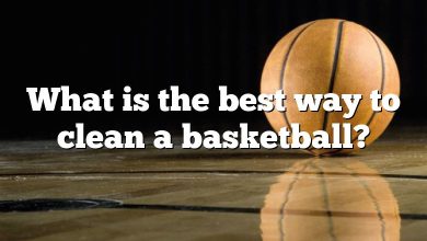 What is the best way to clean a basketball?
