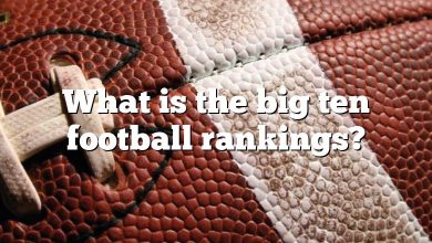 What is the big ten football rankings?