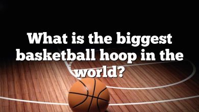 What is the biggest basketball hoop in the world?