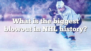 What is the biggest blowout in NHL history?