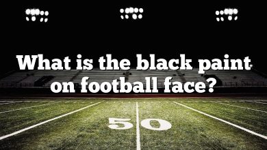What is the black paint on football face?