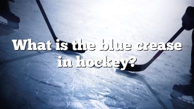 What is the blue crease in hockey?