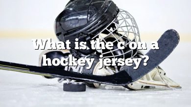 What is the c on a hockey jersey?