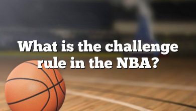 What is the challenge rule in the NBA?
