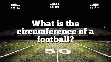 What is the circumference of a football?